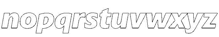 Sub Sans Black Italic Regular Webfont Font LOWERCASE