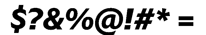 Sub Sans Bold Italic Regular Webfont 0c05fe7e Font OTHER CHARS