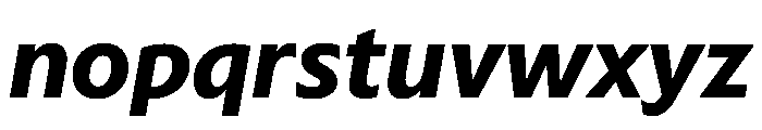 Sub Sans Bold Italic Regular Webfont 0c05fe7e Font LOWERCASE