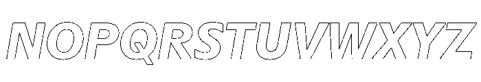 Sub Sans Bold Italic Regular Webfont Font UPPERCASE
