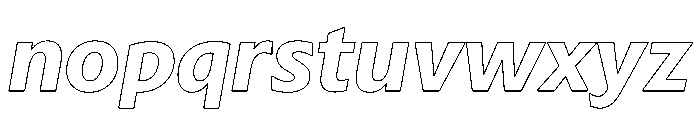 Sub Sans Bold Italic Regular Webfont Font LOWERCASE