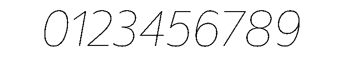 Sub Sans Hairline Italic Regular Webfont A71c8677 Font OTHER CHARS