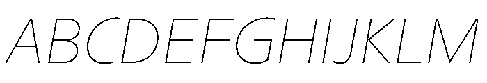 Sub Sans Hairline Italic Regular Webfont A71c8677 Font UPPERCASE