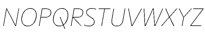 Sub Sans Hairline Italic Regular Webfont A71c8677 Font UPPERCASE
