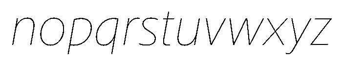 Sub Sans Hairline Italic Regular Webfont A71c8677 Font LOWERCASE
