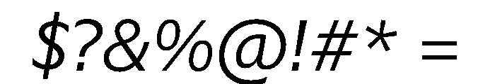 Sub Sans Light Italic Regular Webfont 8f066e1a Font OTHER CHARS