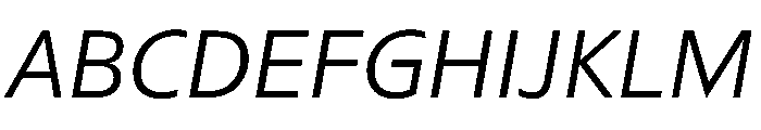 Sub Sans Light Italic Regular Webfont 8f066e1a Font UPPERCASE