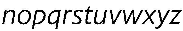 Sub Sans Light Italic Regular Webfont 8f066e1a Font LOWERCASE