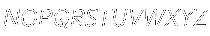 Sub Sans Light Italic Regular Webfont Font UPPERCASE