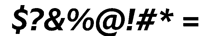 Sub Sans Medium Italic Regular Webfont Bc2e82a3 Font OTHER CHARS