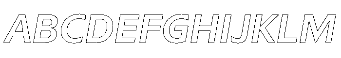 Sub Sans Medium Italic Regular Webfont Font UPPERCASE