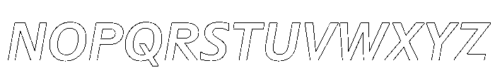 Sub Sans Medium Italic Regular Webfont Font UPPERCASE