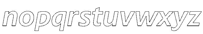 Sub Sans Medium Italic Regular Webfont Font LOWERCASE