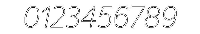 Sub Sans Thin Italic Regular Webfont 43080c6b Font OTHER CHARS