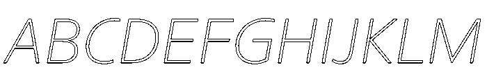 Sub Sans Thin Italic Regular Webfont 43080c6b Font UPPERCASE
