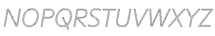 Sub Sans Thin Italic Regular Webfont 43080c6b Font UPPERCASE