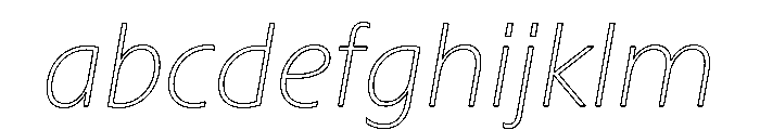 Sub Sans Thin Italic Regular Webfont 43080c6b FONT