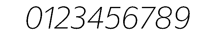 Sub Sans Thin Italic Regular Webfont Font OTHER CHARS