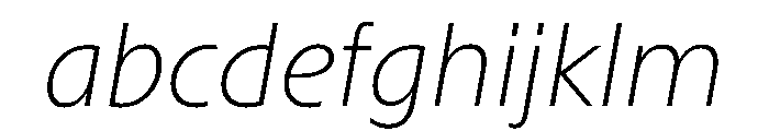 Sub Sans Thin Italic Regular Webfont FONT