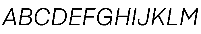 SubtilGrotesk BlondItalic Font UPPERCASE