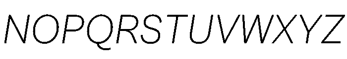 SubtilGrotesk LightItalic Font UPPERCASE