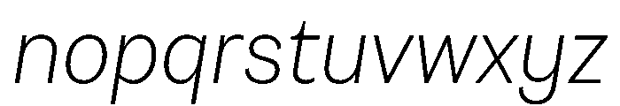 SubtilGrotesk LightItalic Font LOWERCASE