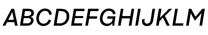 SubtilGrotesk MediumItalic Font UPPERCASE