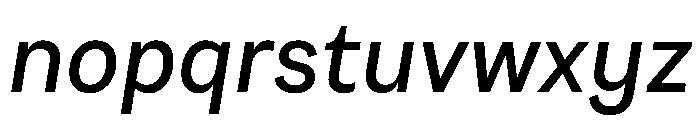 SubtilGrotesk MediumItalic Font LOWERCASE