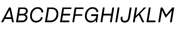 SubtilGrotesk NormalItalic Font UPPERCASE