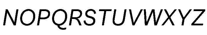 SubtilGrotesk NormalItalic Font UPPERCASE