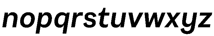 SubtilGrotesk SemiBoldItalic Font LOWERCASE