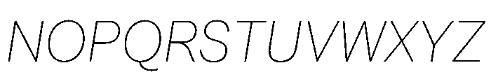 SubtilGrotesk ThinItalic Font UPPERCASE