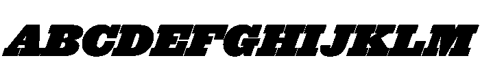 Successor Black Italic Font UPPERCASE