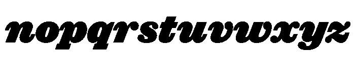 Successor Black Italic Font LOWERCASE