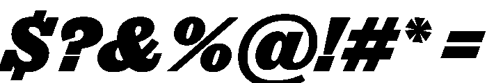 Successor Extrabold Italic Font OTHER CHARS