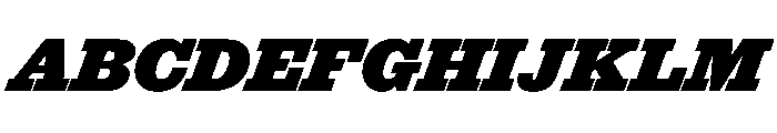 Successor Extrabold Italic Font UPPERCASE
