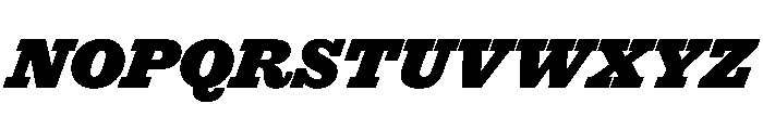 Successor Extrabold Italic Font UPPERCASE