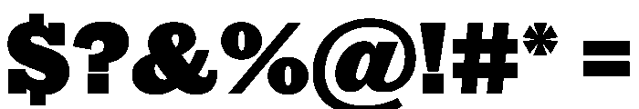 Successor Extrabold Font OTHER CHARS