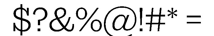 Successor Extralight Font OTHER CHARS