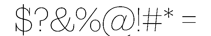 Successor Thin Font OTHER CHARS