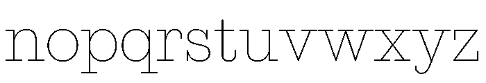 Successor Thin Font LOWERCASE