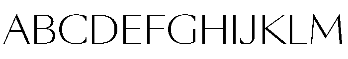 SunKing ExtraLight B165264f Font UPPERCASE