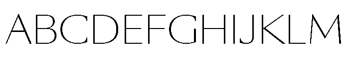 SunKing Thin A2a3a038 Font UPPERCASE