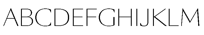 SunKing Thin Da614814 Font UPPERCASE