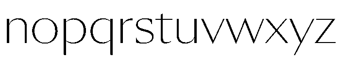 SunKing Thin Da614814 Font LOWERCASE