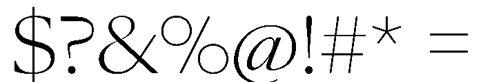 SunKingVAR ExtraLight Instance Font OTHER CHARS