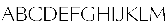 SunKingVAR ExtraLight Instance Font UPPERCASE