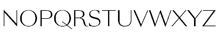 SunKingVAR ExtraLight Instance Font UPPERCASE