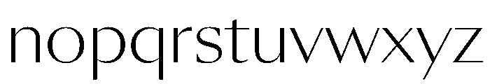 SunKingVAR ExtraLight Instance Font LOWERCASE