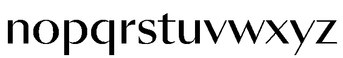 SunKingVAR Medium Instance Font LOWERCASE
